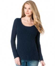 A Pea In The Pod High-Low Open-Knit Maternity Sweater