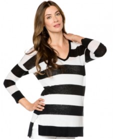 A Pea In The Pod Long-Sleeve Striped Maternity Sweater
