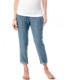 A Pea In The Pod Maternity Chambray Crop Pants