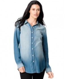 A Pea In The Pod Maternity Chambray Shirt