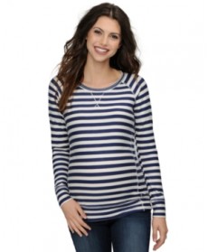 A Pea in the Pod Maternity Long-Sleeve Striped Top