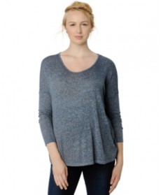 A Pea in the Pod Maternity Long-Sleeve Burnout Tee
