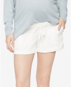 A Pea In The Pod Linen Maternity Shorts