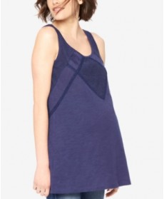 Wendy Bellissimo Maternity Lace-Trim Top