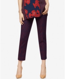 A Pea In The Pod Maternity Jacquard Ankle Pants