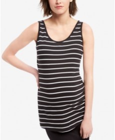 BumpStart Maternity Striped Tank Top, Two-Pack