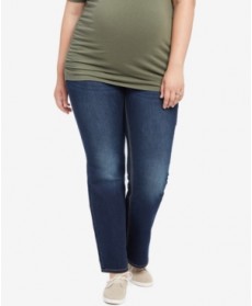Jessica Simpson Plus Size Dark Wash Boot-Cut Maternity Jeans