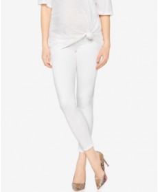Ag Jeans Maternity Cropped White Wash Skinny Jeans