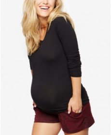 A Pea In The Pod Jacquard Maternity Shorts