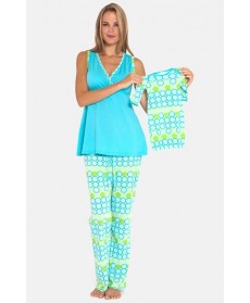 Olian 3-Piece Maternity Sleepwear Gift Set/green