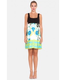 Olian Print Maternity Tank Dress