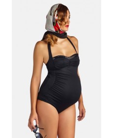 Pez D'Or 'Retro' Ruched One-Piece Maternity Swimsuit