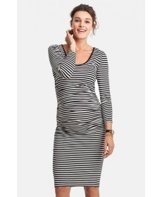 Isabella Oliver 'Hayfield' Stripe Maternity Dress