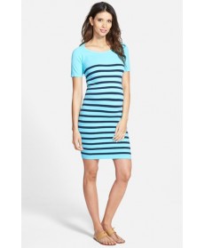 Tees By Tina 'Nautical' Short Sleeve Maternity Dress