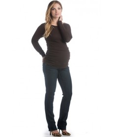 Lilac Clothing 'Taylor' Boatneck Maternity Top