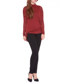 Olian 'Lisa' Asymmetrical Maternity Top, /Large - Red