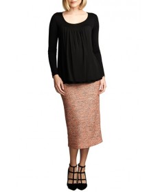 Maternal America Belly Support Maternity Pencil Skirt