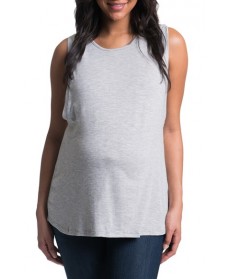 Bun Maternity High Neck Maternity Tank