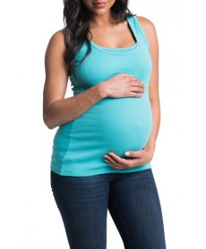 Bun Maternity Maternity/nursing Tank/green