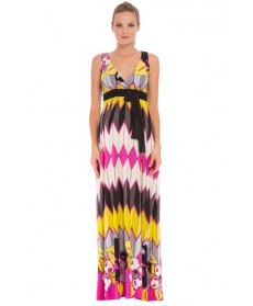 Olian 'Natasha' Print Maternity Maxi Dress