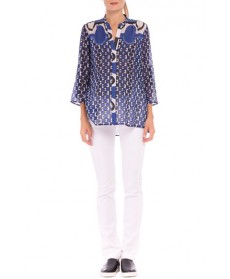 Olian 'Audrey' Silk Maternity Shirt