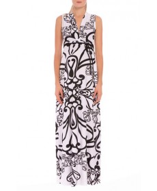 Olian 'Giorgina' Print Drawstring Maternity Maxi Dress