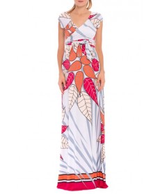 Olian 'Rache' Print Maternity Maxi Dress