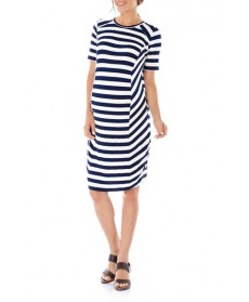 Imanimo Stripe Maternity Shift Dress