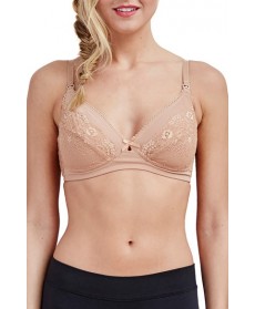 Rosie Pope Unlined Wireless Lace Nursing Maternity Bra