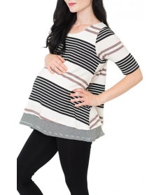 Nom Maternity Short-Sleeve Nursing/maternity Top