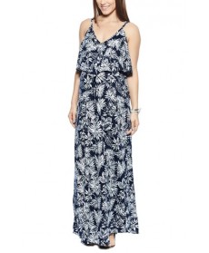 Imanimo Maxi Ruffle Maternity Dress