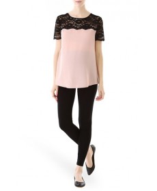 Kimi And Kai Lace Yoke Maternity Blouse