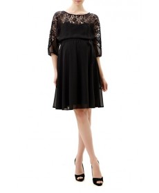 Kimi And Kai 'Piper' Lace Top Maternity Dress