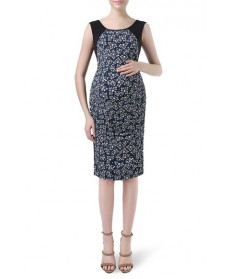 Kimi And Kai 'Antonia' Print Front Panel Maternity Dress