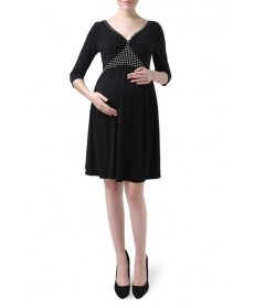 Kimi And Kai 'Emmy' Polka Dot Inset Maternity Dress