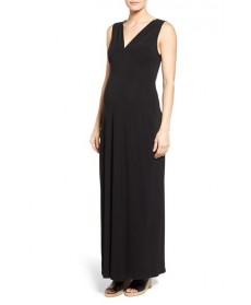 Leota 'Isabella' V-Neck Maternity Maxi Dress