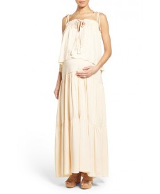 Fillyboo 'Bluebird' Popover Maternity/nursing Maxi Dress