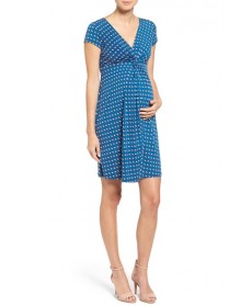 Leota Twist Front Maternity Dress