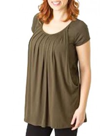 Savi Mom 'The Short Sleeve' Pleated Maternity/nursing Top