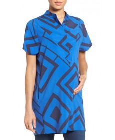 Loyal Hana 'Erin' Print Maternity/nursing Shirtdress