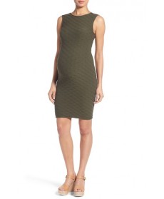 Tees By Tina Lattice Textured Sleeveless Maternity Dress