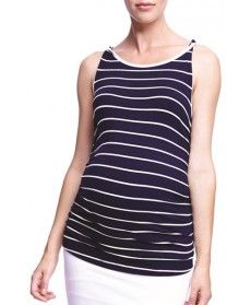 The Urban Ma 'Twist' Stripe Maternity Tank