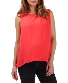 Topshop Sleeveless Drape Maternity/nursing Blouse