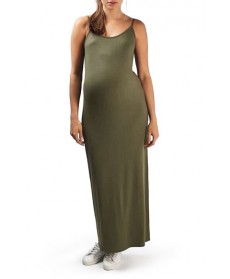 Topshop Scoop Neck Strappy Maternity Maxi Dress
