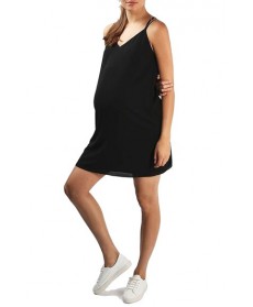 Topshop X-Back Maternity Slipdress - Black