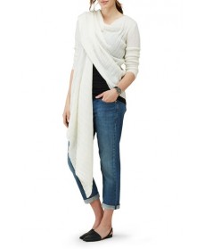 Isabella Oliver Maternity Wrap Cardigan - White