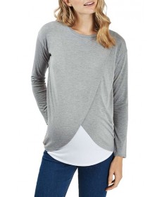 Topshop Long Sleeve Maternity/nursing Top