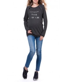 Seraphine 'Jude' Graphic Maternity/nursing Sweatshirt