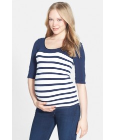 Tees By Tina 'St. Barts' Ballet Sleeve Maternity Top