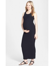 Tees By Tina 'Lattice' Maxi Maternity Dress